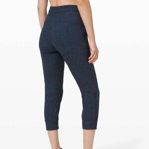 Lululemon Ready to Rulu Jogger Crop Heathered True Navy / Black